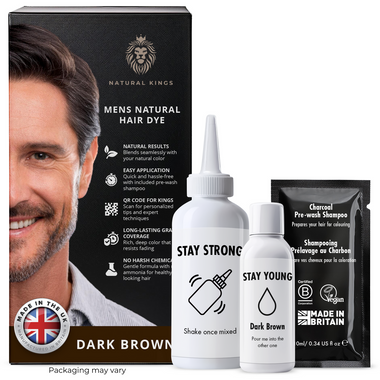 Natural King's Men's Dark Brown Hair Dye
